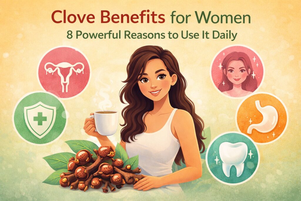 clove water benefits for female